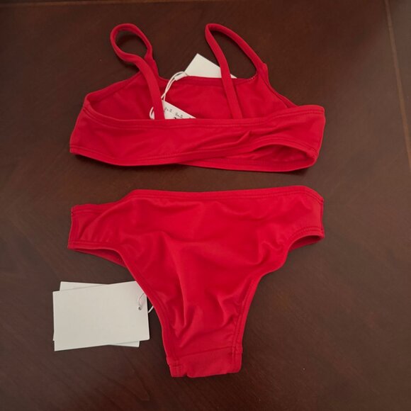Andie Kids Toddler Girl AK002 Red Bikini Swim Set Size 3T - Picture 9 of 11
